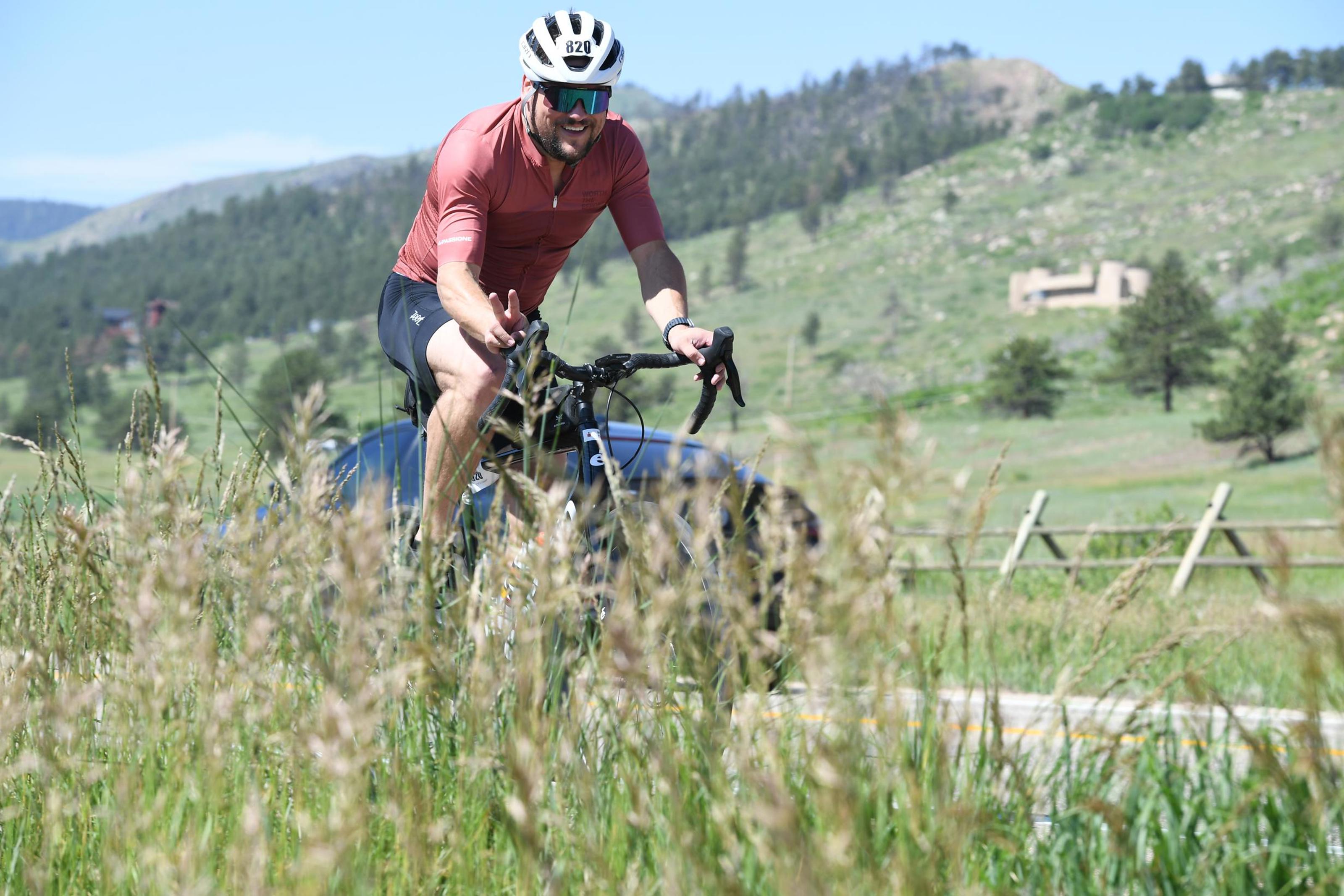 Glen cycling in Colorado mountains